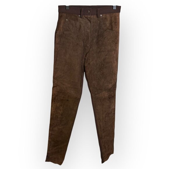 Vintage Brown Suede Pants Size‎ Small - Picture 1 of 3